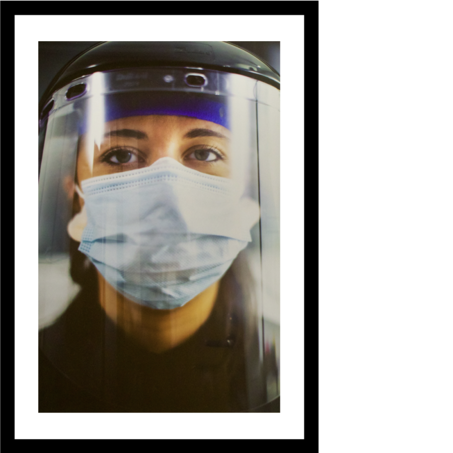 Photo of nursing in PPE
