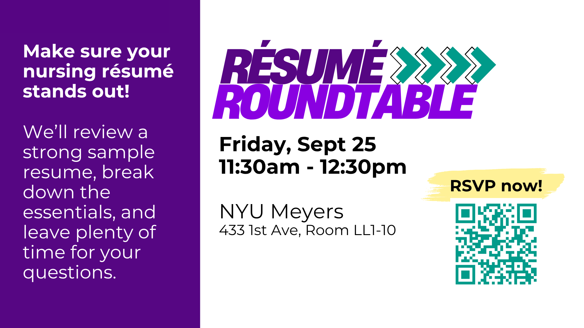 Resume Roundtable infographic