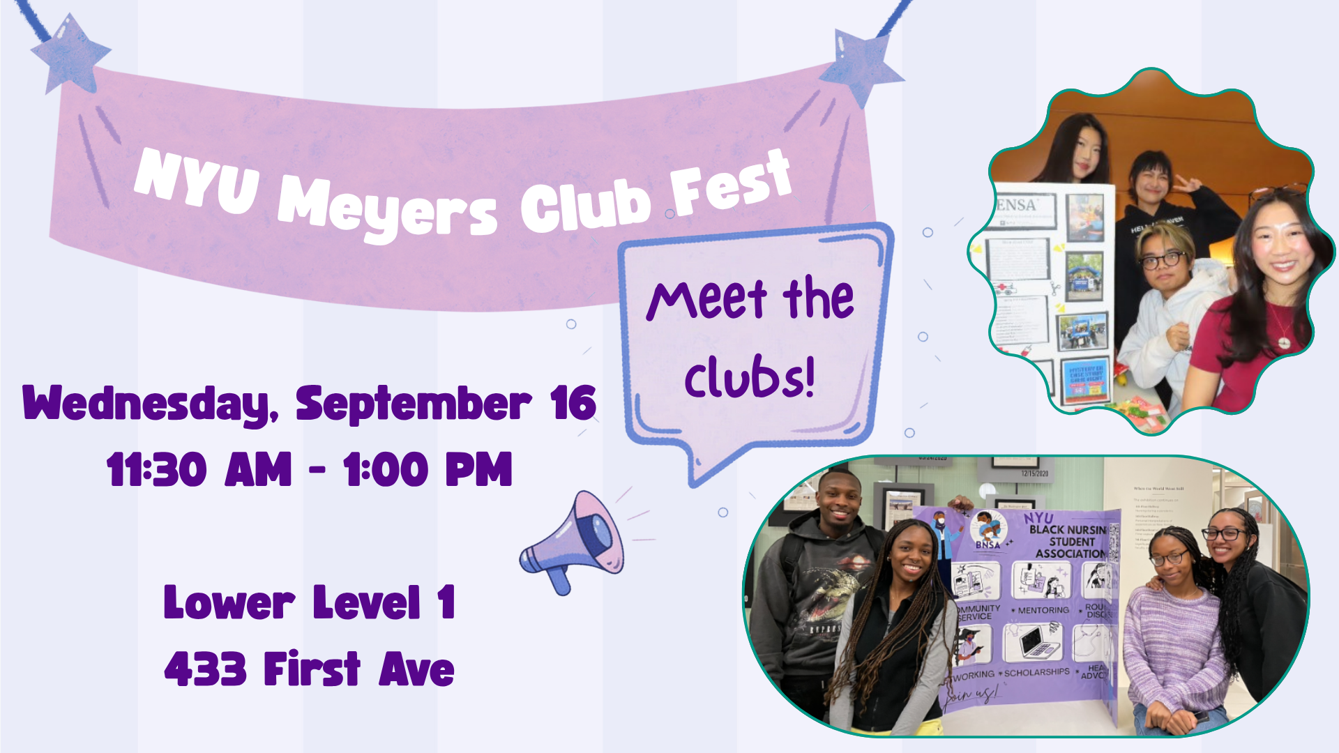 Infographic for Club Fest