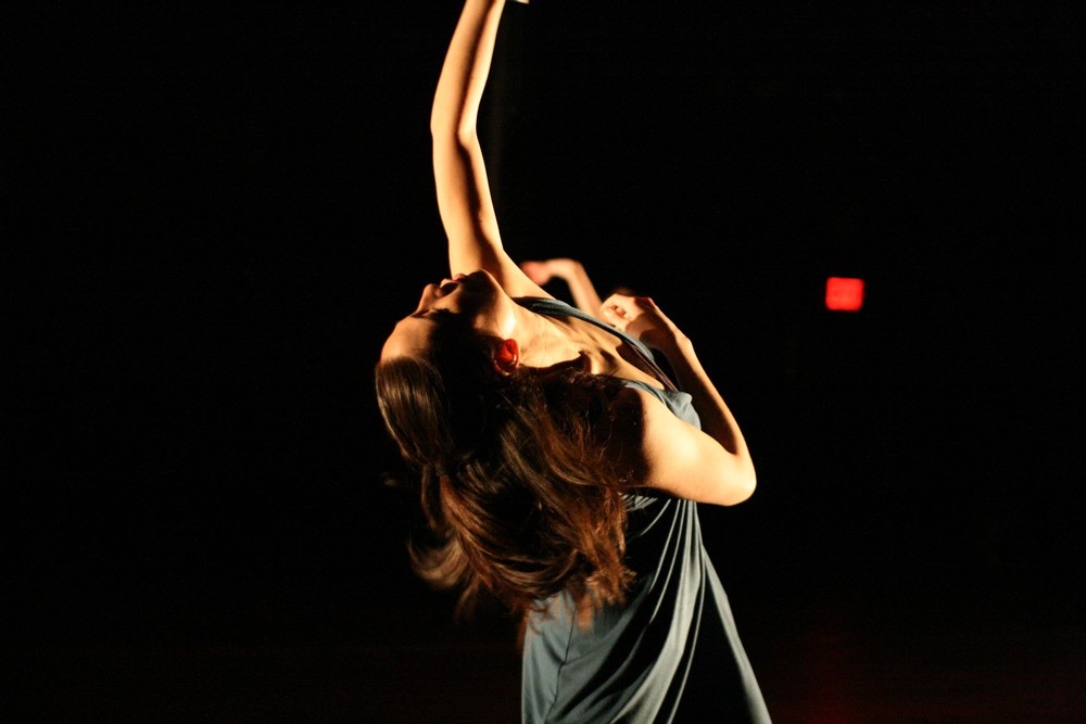 Peterson dancing on stage