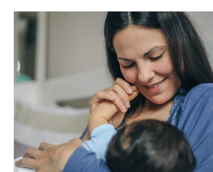 mother breastfeeding her baby