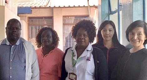 Hospital visit in Malawi with Prof. Lee