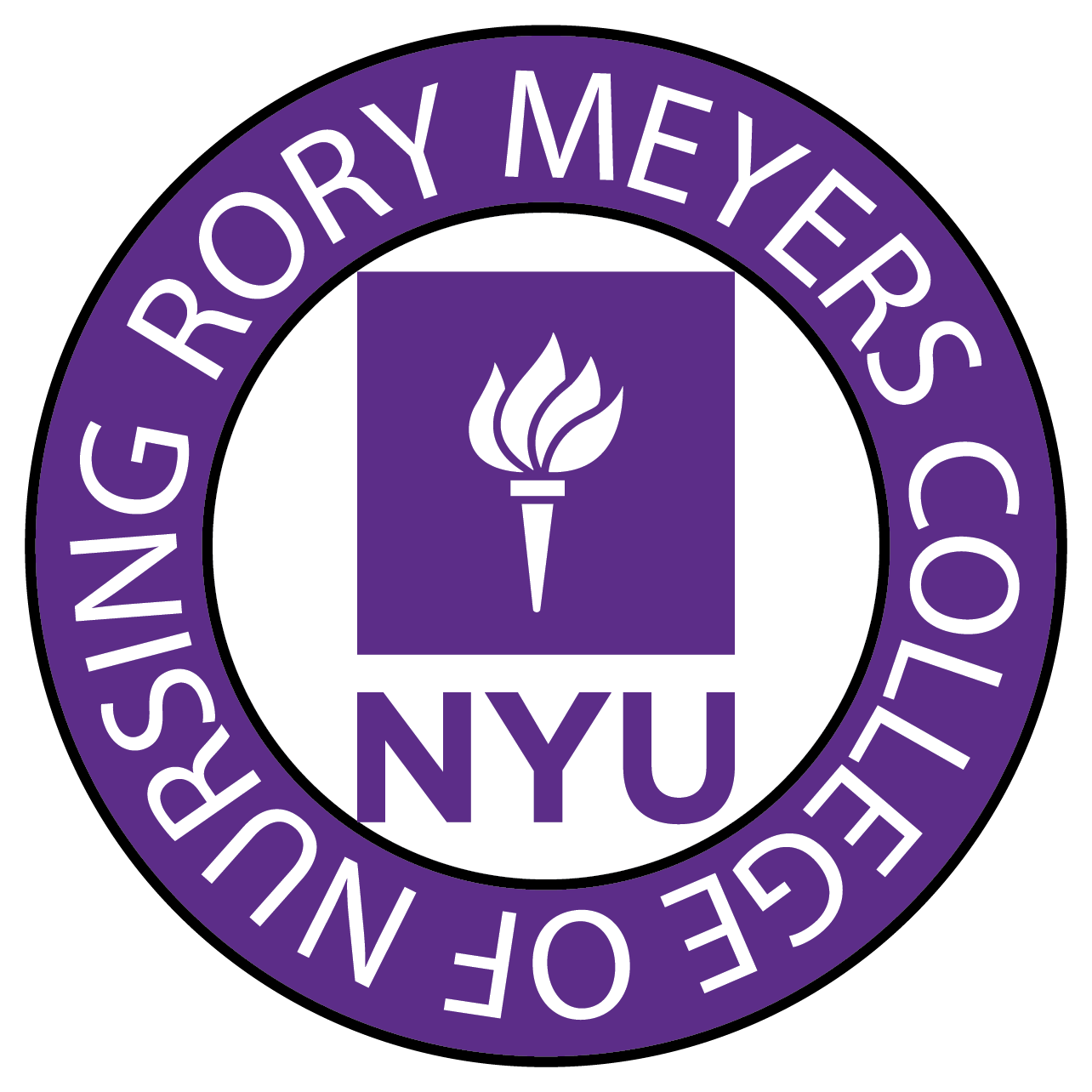 NYU Meyers nursing pin graphic