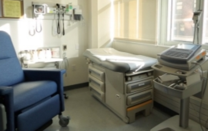 image of a doctor's office examining room