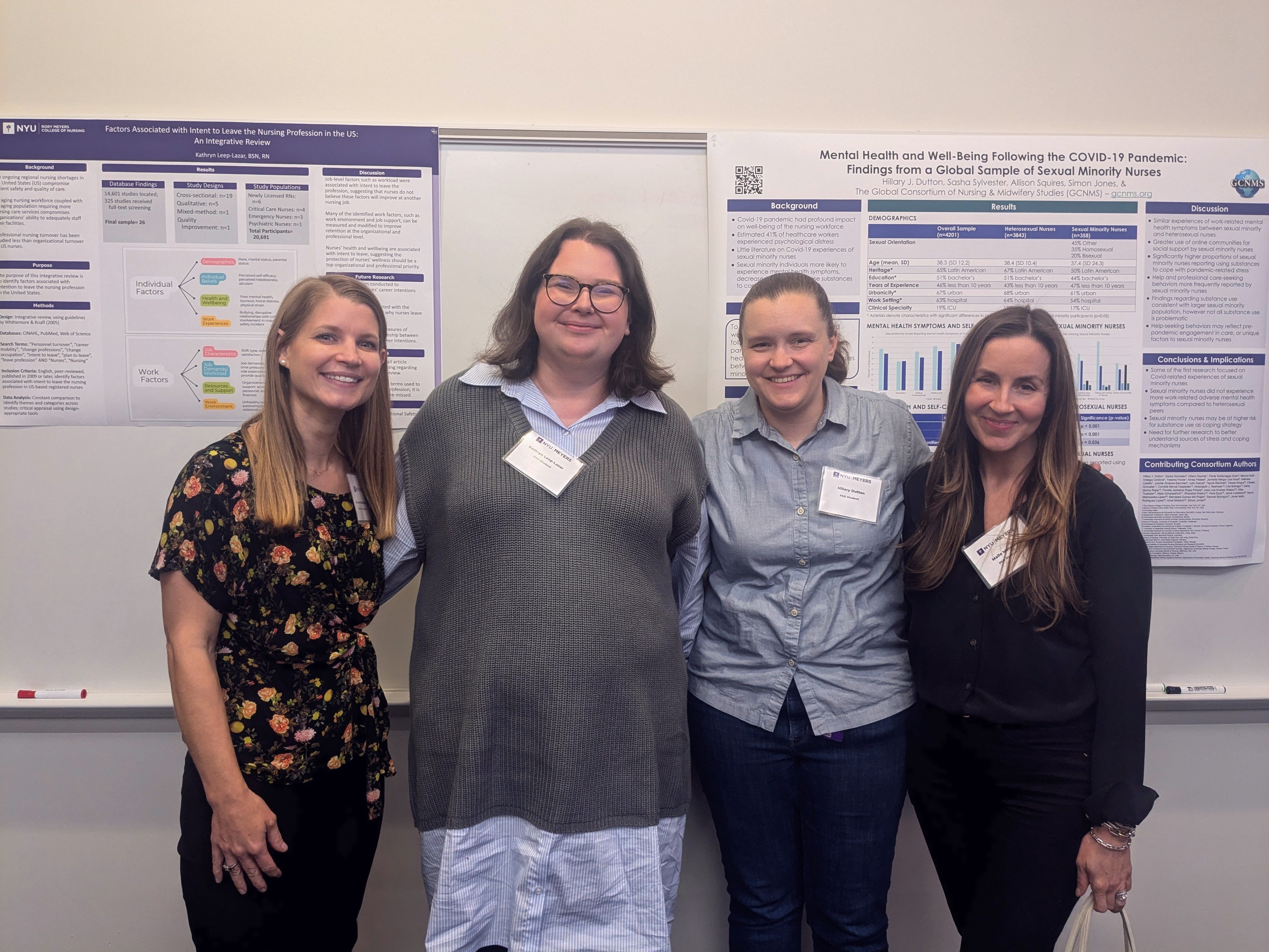 Group photo of PhD students and Amy Witkoski Stimpfel