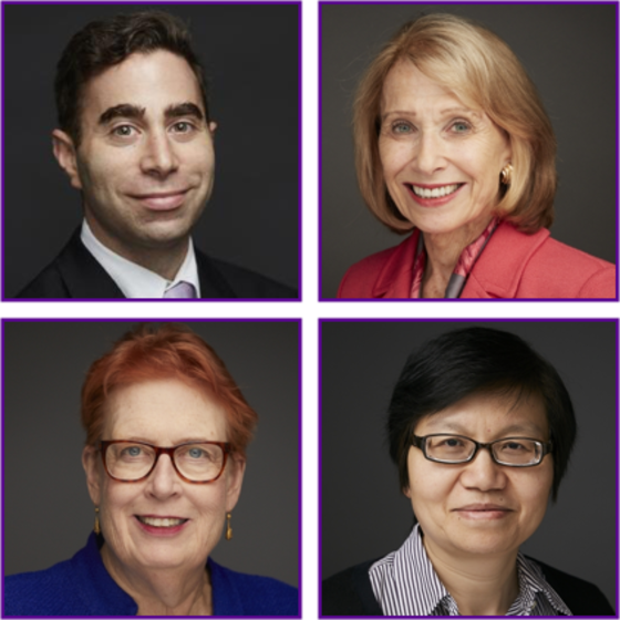 Headshots of our four experts