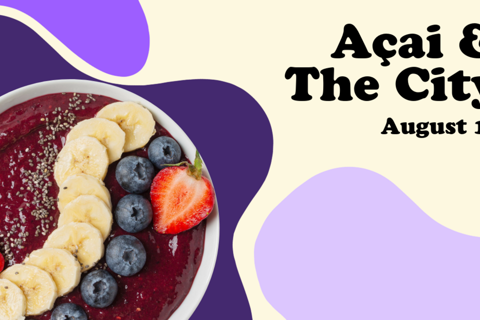 Açai food event banner