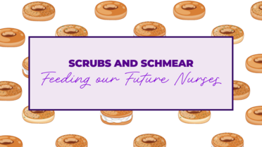 bagels background pattern, Scrubs and Schmear: Feeding our Future Nurses