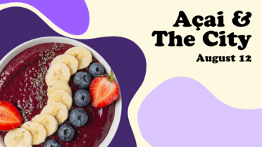 Açai food event banner