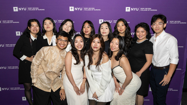 Graduates in a group photo at the Pinning Ceremony