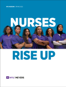 Nurses Rise Up spring 22 magazine cover