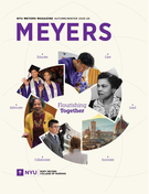 NYU Meyers Magazine Cover Autumn/Winter 2025-2026, Educate, Care, Lead, Innovate, Collaborate, Advocate
