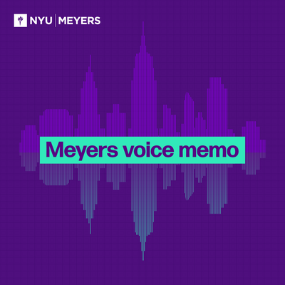 Meyers Voice Memo with NYC skyline