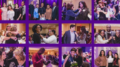 collage of graduates at the event