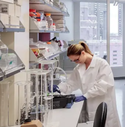 Student working in Lab